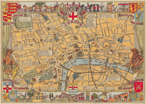 Cavallini Poster London Map