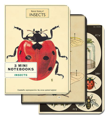 Cavallini Notizbücher Set Insects