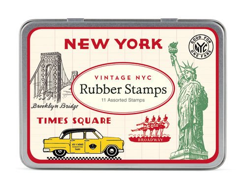 Cavallini Stempel Set Vintage New York