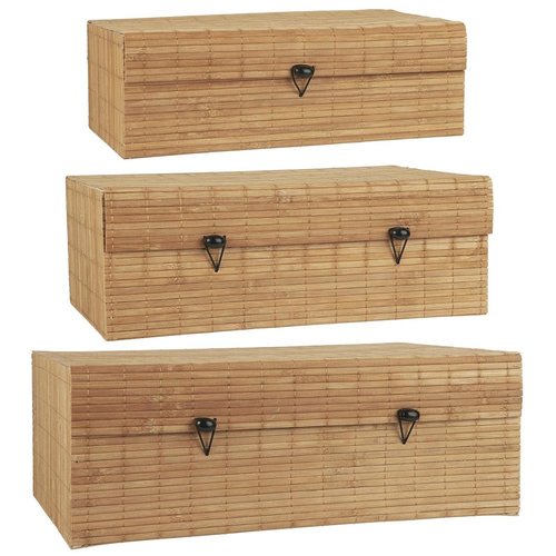 Ib Laursen Schachteln aus Bambus natur 3er Set