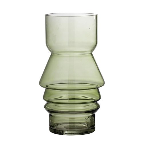 Bloomingville Zalla Vase, Grün, Glas